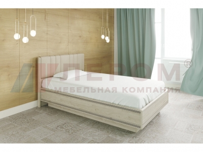 Кровать с мягким изголовьем КР-1011 1200х2000 Гикори Джексон светлый